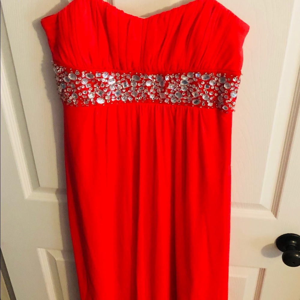 Red Formal Dress ,  new with no tag size 9